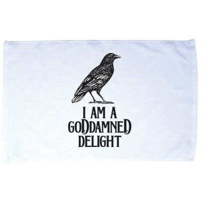 I Am A Goddamned Delight God Damned Funny Quote Microfiber Hand Towel