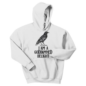 I Am A Goddamned Delight God Damned Funny Quote Kids Hoodie