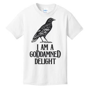 I Am A Goddamned Delight God Damned Funny Quote Kids T-Shirt