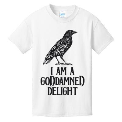 I Am A Goddamned Delight God Damned Funny Quote Kids T-Shirt