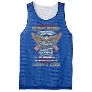 I Am A Grumpy Old Veteran I Served I Sacrificed Veterans Day Gift Mesh Reversible Basketball Jersey Tank