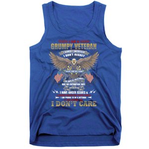 I Am A Grumpy Old Veteran I Served I Sacrificed Veterans Day Gift Tank Top