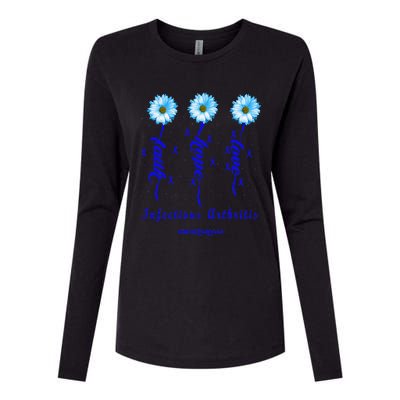 Infectious Arthritis Awareness And Warrior Womens Cotton Relaxed Long Sleeve T-Shirt