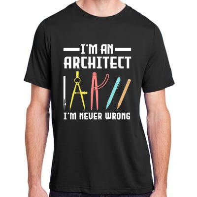 I'm An Architect I'm Never Wrong Funny Architect Cool Gift Adult ChromaSoft Performance T-Shirt