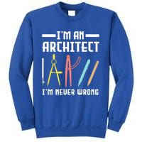 I'm An Architect I'm Never Wrong Funny Architect Cool Gift Sweatshirt