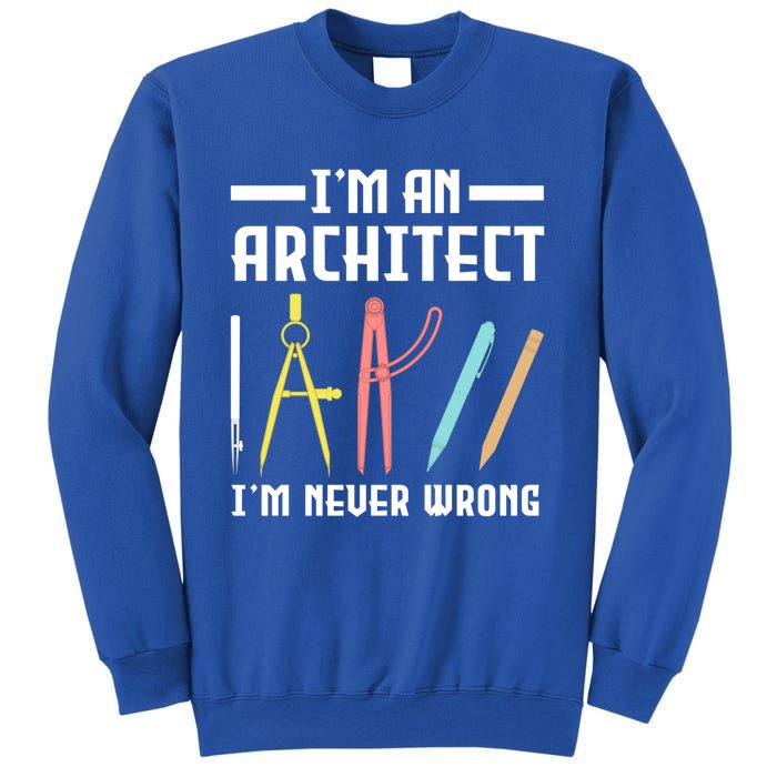 I'm An Architect I'm Never Wrong Funny Architect Cool Gift Sweatshirt