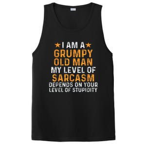 I Am A Grumpy Old Man My Level Of Sarcasm Depends On Your PosiCharge Competitor Tank