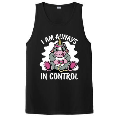 I Am Always In Control Gift Unicorn Gift Video Games Meaningful Gift PosiCharge Competitor Tank