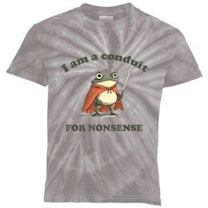 I Am A Conduit For Nonsense Frog Kids Tie-Dye T-Shirt