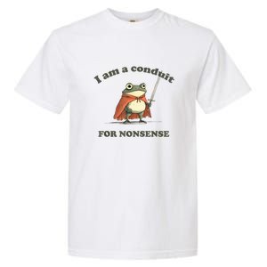 I Am A Conduit For Nonsense Frog Garment-Dyed Heavyweight T-Shirt