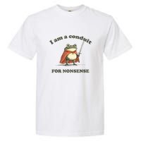 I Am A Conduit For Nonsense Frog Garment-Dyed Heavyweight T-Shirt