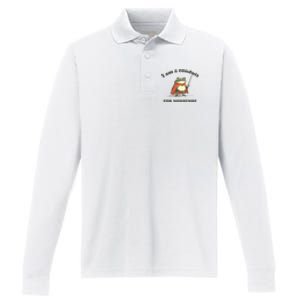 I Am A Conduit For Nonsense Frog Performance Long Sleeve Polo