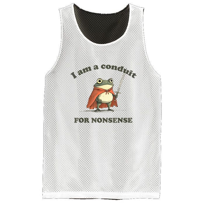 I Am A Conduit For Nonsense Frog Mesh Reversible Basketball Jersey Tank