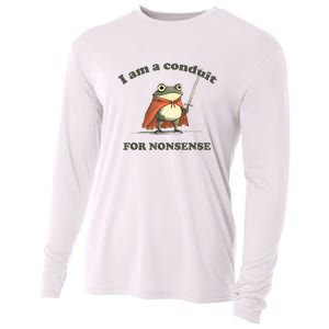 I Am A Conduit For Nonsense Frog Cooling Performance Long Sleeve Crew