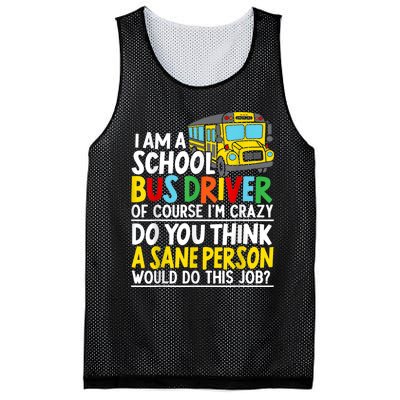 I Am A School Bus Driver Student Delivery Specialist Mesh Reversible Basketball Jersey Tank