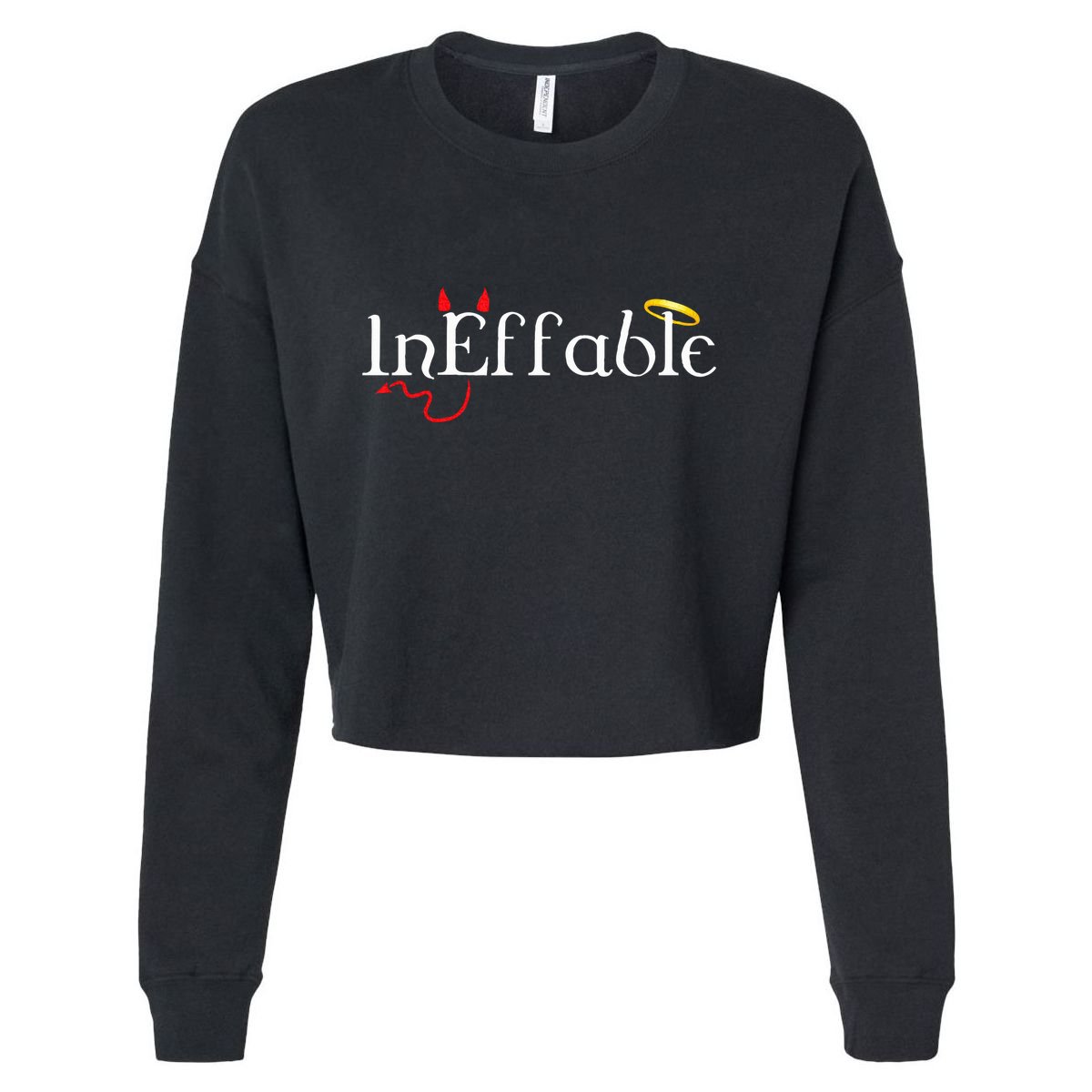 InEffable Angels and Demons  Cropped Pullover Crew