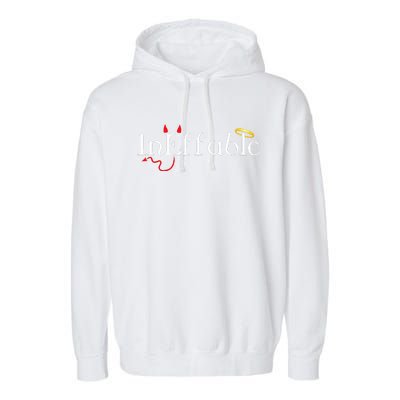 InEffable Angels and Demons  Garment-Dyed Fleece Hoodie