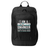 I Am A Chemical Engineer To Save Time LetS Assume City Backpack