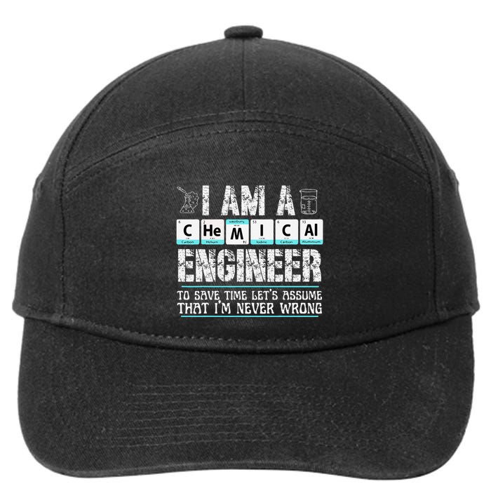 I Am A Chemical Engineer To Save Time LetS Assume 7-Panel Snapback Hat