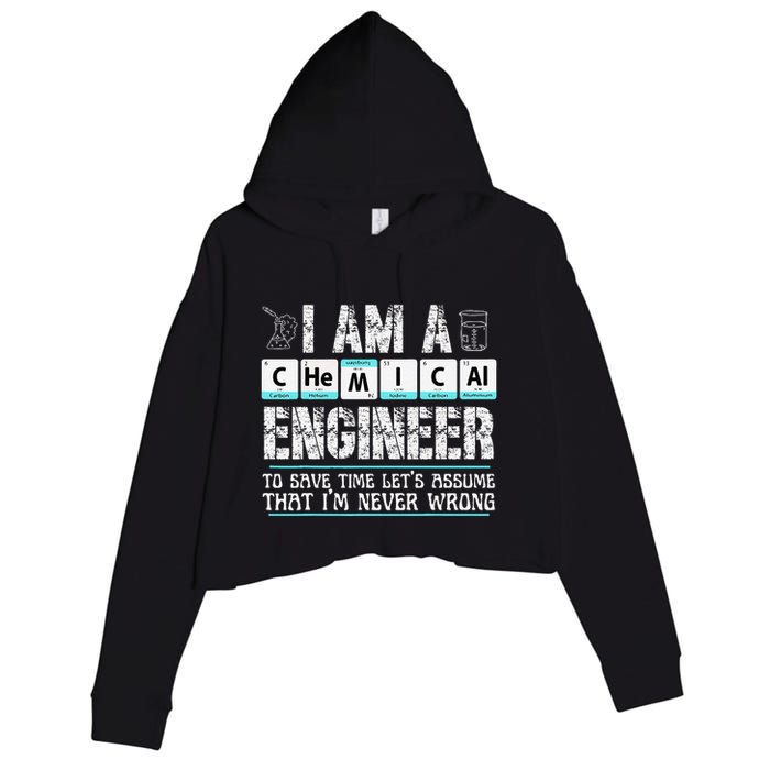 I Am A Chemical Engineer To Save Time LetS Assume Crop Fleece Hoodie