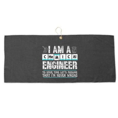 I Am A Chemical Engineer To Save Time LetS Assume Large Microfiber Waffle Golf Towel