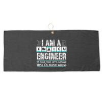 I Am A Chemical Engineer To Save Time LetS Assume Large Microfiber Waffle Golf Towel