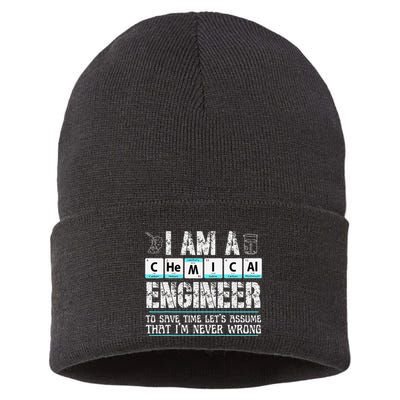I Am A Chemical Engineer To Save Time LetS Assume Sustainable Knit Beanie