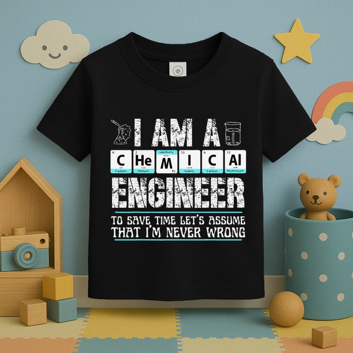 I Am A Chemical Engineer To Save Time LetS Assume Toddler T-Shirt