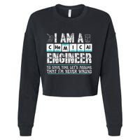 I Am A Chemical Engineer To Save Time LetS Assume Cropped Pullover Crew