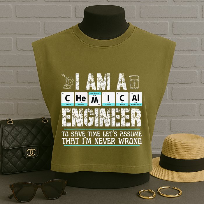I Am A Chemical Engineer To Save Time LetS Assume Garment-Dyed Women's Muscle Tee