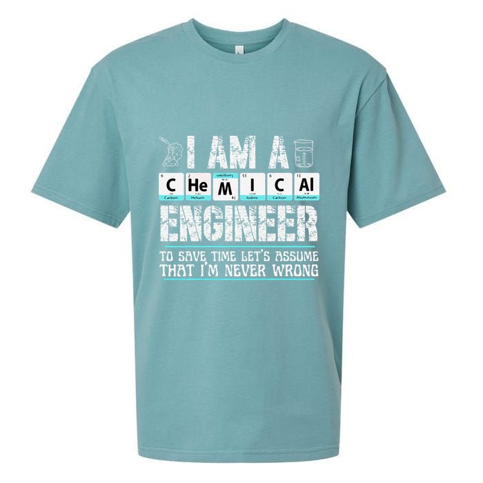 I Am A Chemical Engineer To Save Time LetS Assume Sueded Cloud Jersey T-Shirt