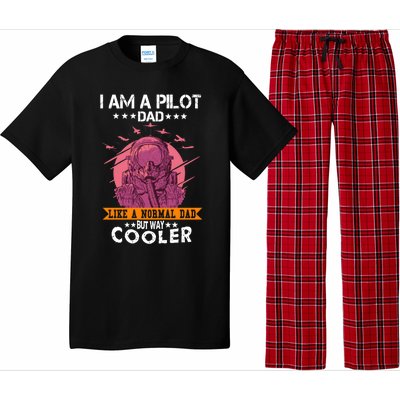 I Am A Pilot Dad Great Pilot Dad Gift Airplane Fathers Day Cool Gift Pajama Set