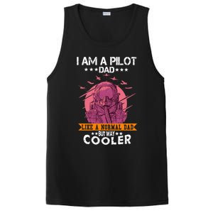 I Am A Pilot Dad Great Pilot Dad Gift Airplane Fathers Day Cool Gift PosiCharge Competitor Tank