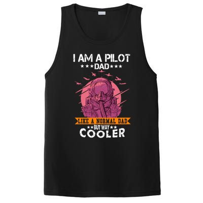 I Am A Pilot Dad Great Pilot Dad Gift Airplane Fathers Day Cool Gift PosiCharge Competitor Tank