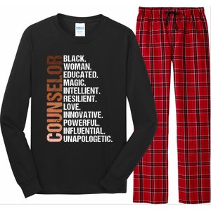 I Am A Black Counselor Juneteenth Black History Month Great Gift Long Sleeve Pajama Set