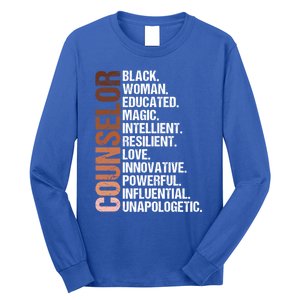 I Am A Black Counselor Juneteenth Black History Month Great Gift Long Sleeve Shirt