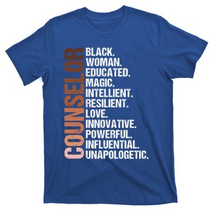 I Am A Black Counselor Juneteenth Black History Month Great Gift T-Shirt