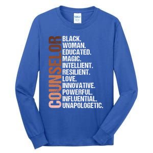 I Am A Black Counselor Juneteenth Black History Month Great Gift Tall Long Sleeve T-Shirt