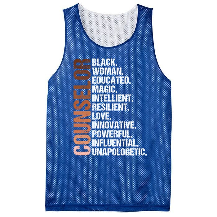 I Am A Black Counselor Juneteenth Black History Month Great Gift Mesh Reversible Basketball Jersey Tank