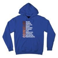 I Am A Black Counselor Juneteenth Black History Month Great Gift Tall Hoodie