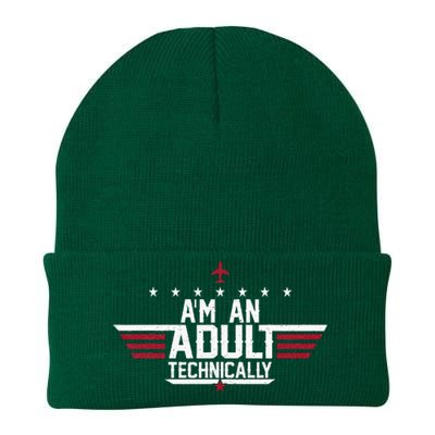 Im An Adult Technically Funny 18th Birthday Knit Cap Winter Beanie