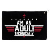 Im An Adult Technically Funny 18th Birthday Grommeted Golf Towel