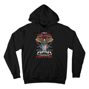 I Am A Grumpy Old Veteran I Served I Sacrificed Us Flag Hoodie