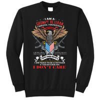 I Am A Grumpy Old Veteran I Served I Sacrificed Us Flag Sweatshirt