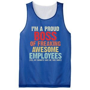 I Am A Proud Boss Of Freaking Awesome Mesh Reversible Basketball Jersey Tank