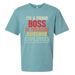 I Am A Proud Boss Of Freaking Awesome Sueded Cloud Jersey T-Shirt