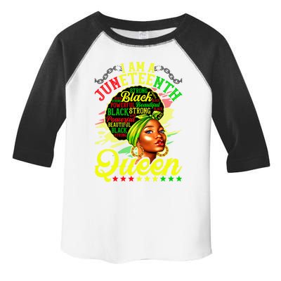 I Am A Juneteenth Queen Black History Black Afro Funny Gift Toddler Fine Jersey T-Shirt