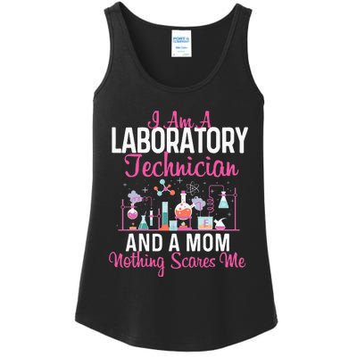 I Am A Laboratory Technician And A Mom Lab Technologist Ladies Essential Tank