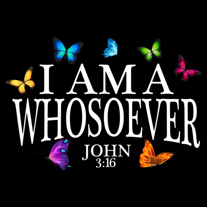 I Am A Whosoever John 3:16 Jesus Christian Butterfly Gift Cooling Performance Crew T-Shirt