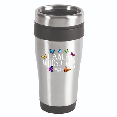 I Am A Whosoever John 3:16 Jesus Christian Butterfly Gift 16oz Travel Tumbler